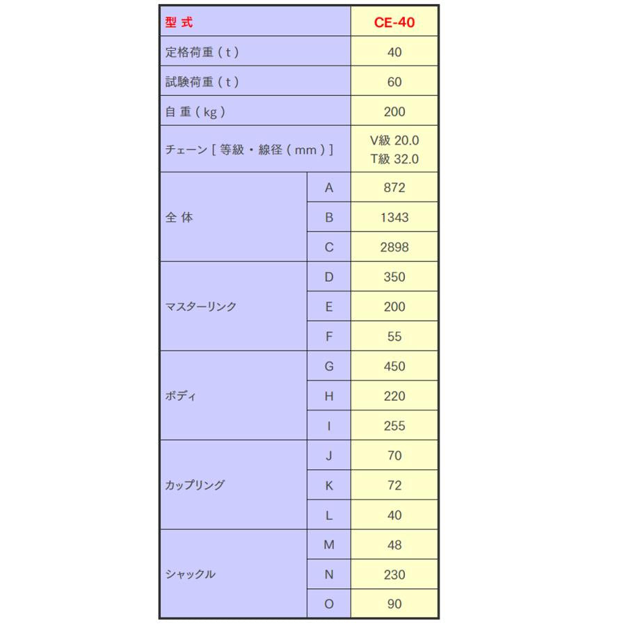 象印 チェーンエコライザー 40t ホイスト クレーン CE-40　1112-CE-40000