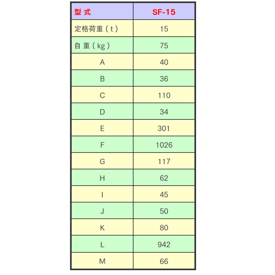 象印 SF型 コラムロック 15t チェーンブロック ホイスト クレーン SF-15000