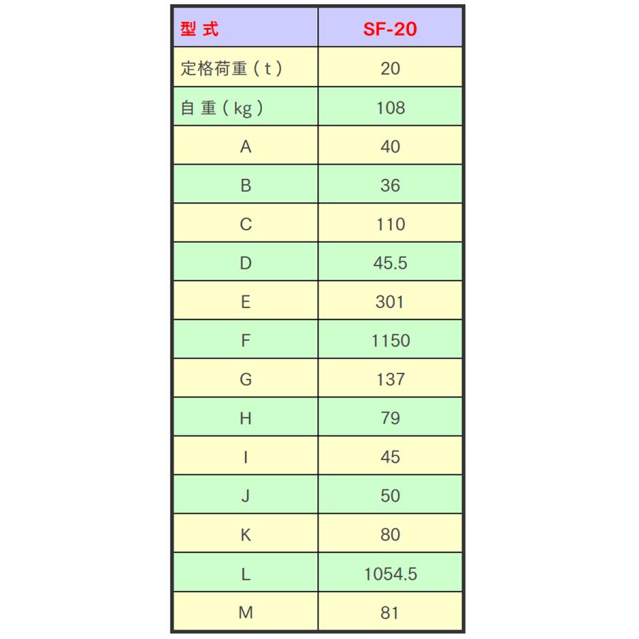 象印 SF型 コラムロック 20t チェーンブロック  ホイスト クレーン SF-20000